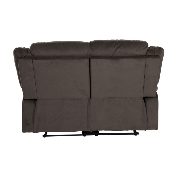 Jarita Chocolate Double Reclining Loveseat