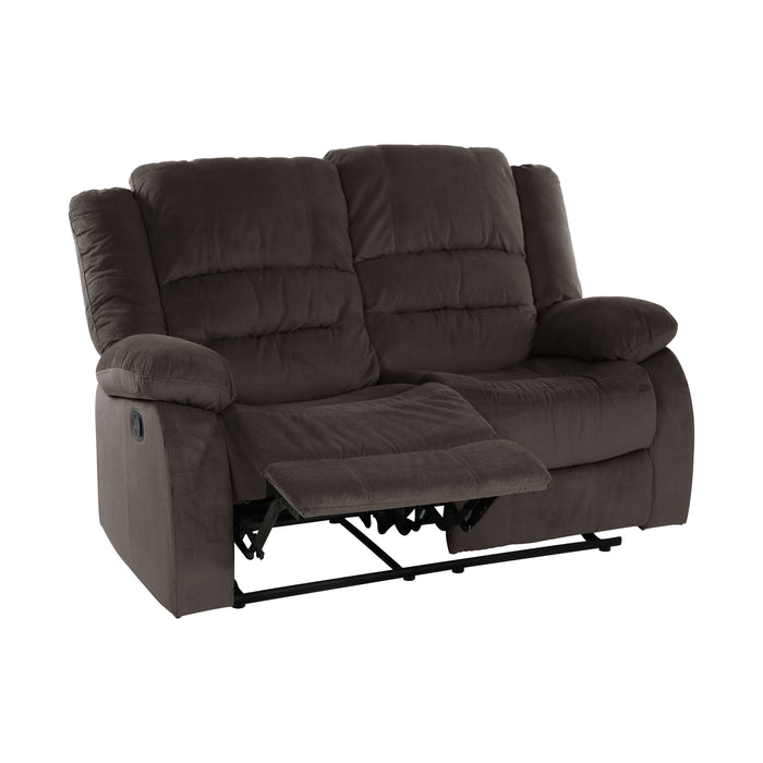 Jarita Chocolate Double Reclining Loveseat