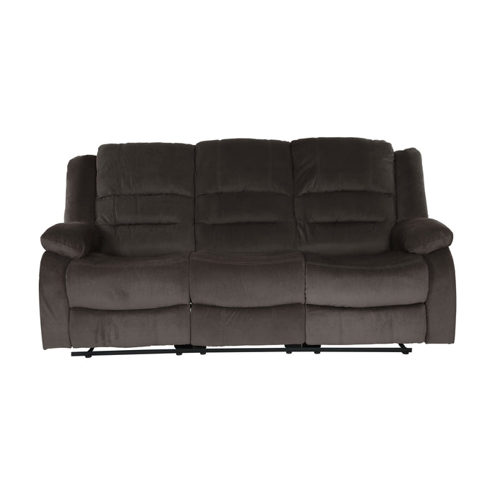 Jarita Chocolate Double Reclining Sofa