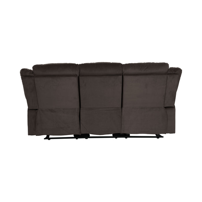 Jarita Chocolate Double Reclining Sofa