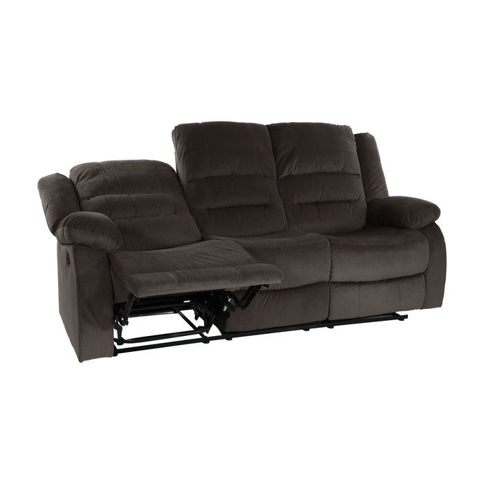 Jarita Chocolate Double Reclining Sofa