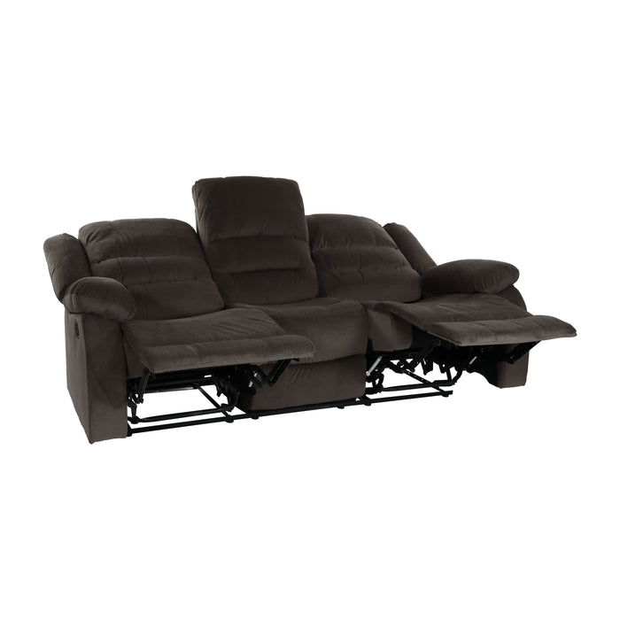 Jarita Chocolate Double Reclining Sofa