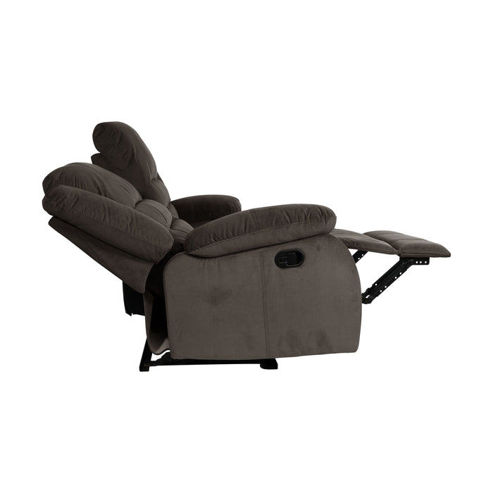 Jarita Chocolate Double Reclining Sofa