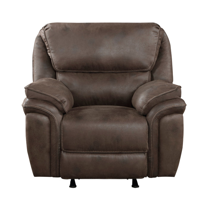 Proctor Brown Microfiber Rocker Reclining Chair