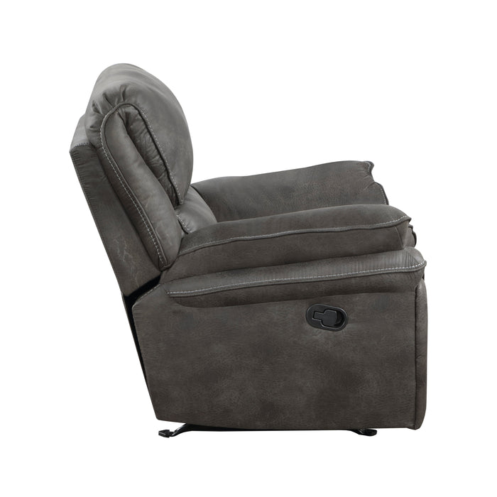 Proctor Gray Microfiber Rocker Reclining Chair