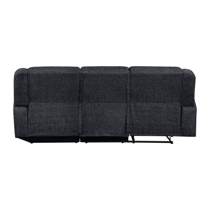 Monterey Ebony Chenille Reclining Sectional with Right Chaise