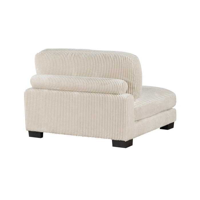 Traverse Beige Corduroy 3-Piece Sofa