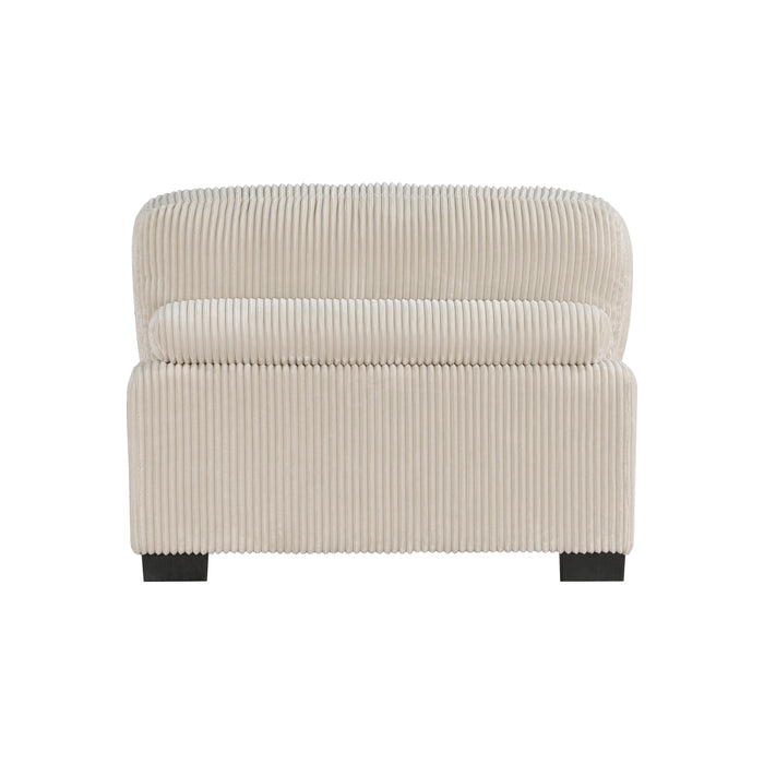 Traverse Beige Corduroy 3-Piece Sofa