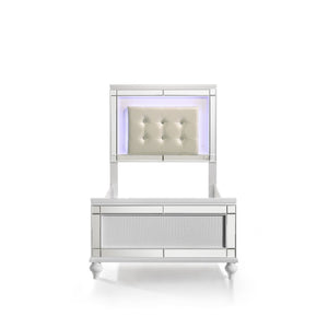 Valentino - 3/3 Twin Headboard - White