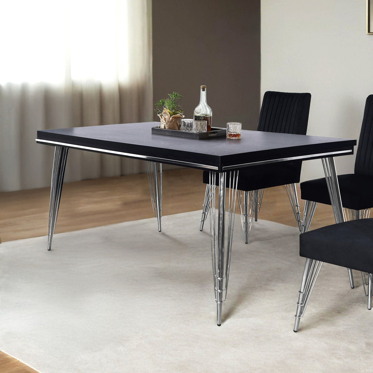 Ava - Dining Table - Black