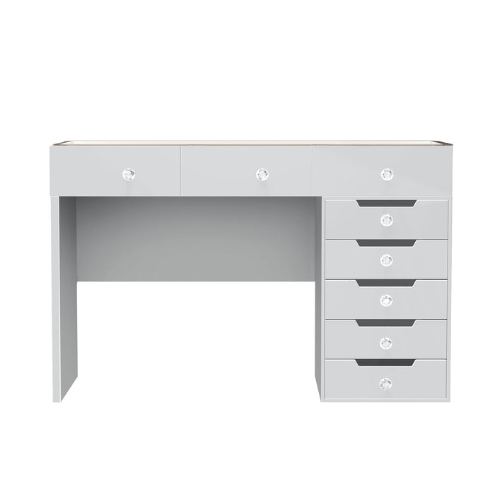 VANITII Diana Vanity Desk - 8 Storage Drawers