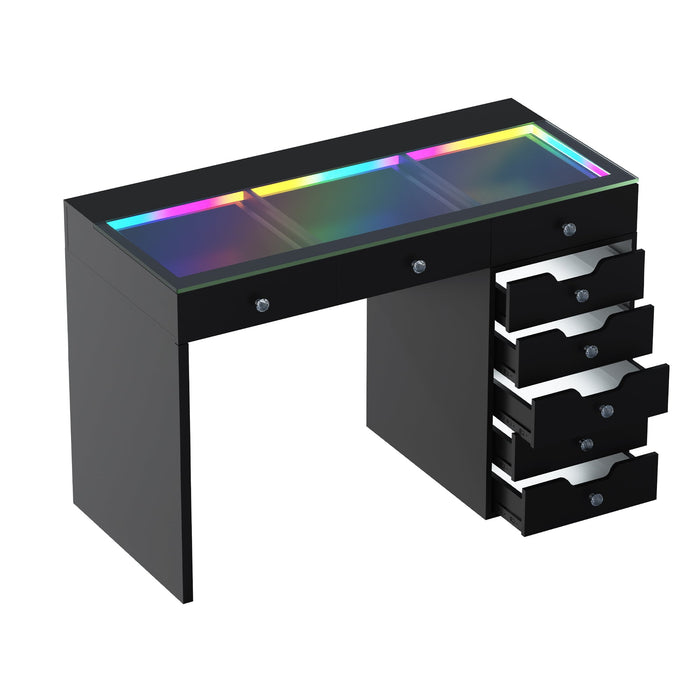 VANITII Diana Vanity Desk - 8 Storage Drawers