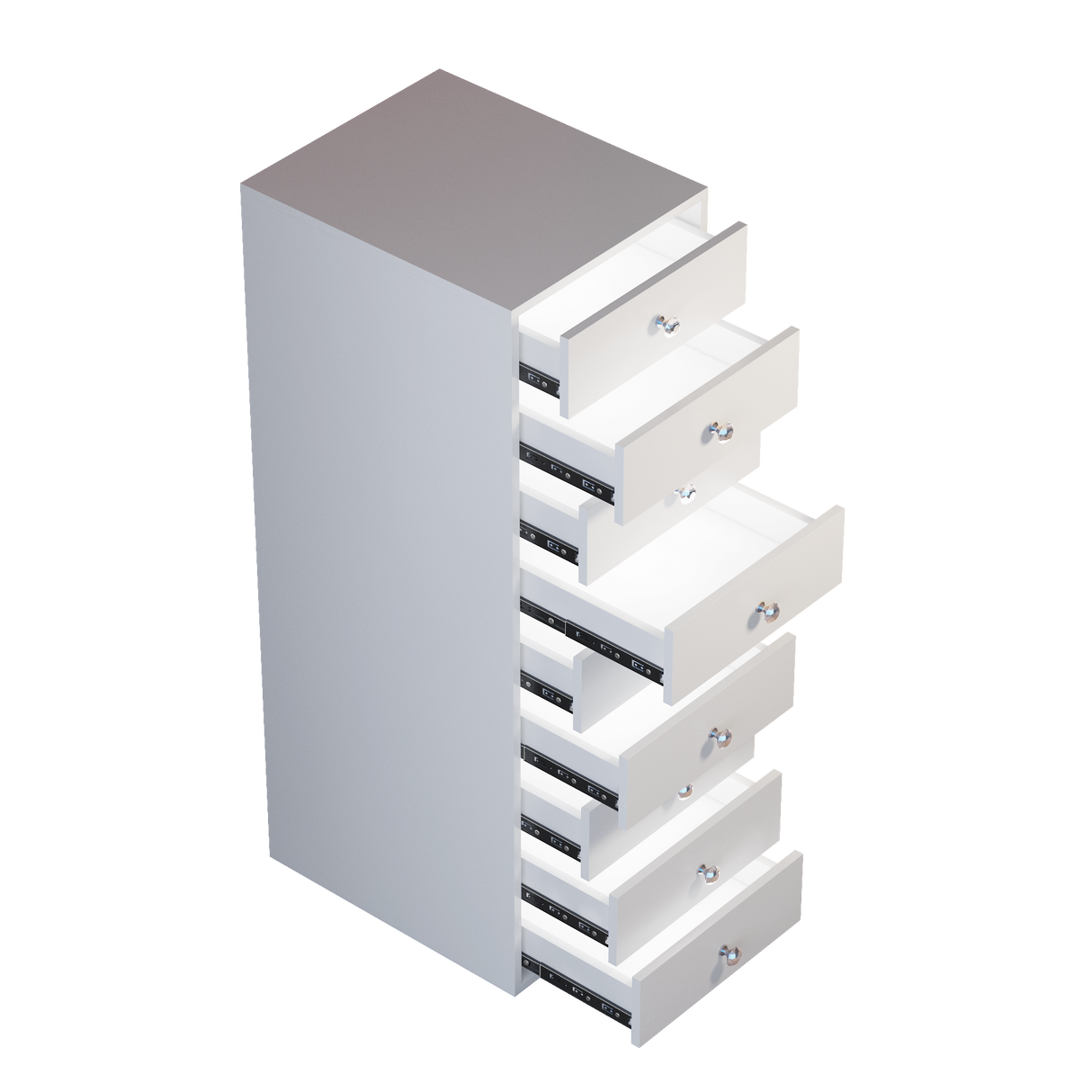 VANITII 9-Drawer Makeup Vanity Storage Unit with Lights