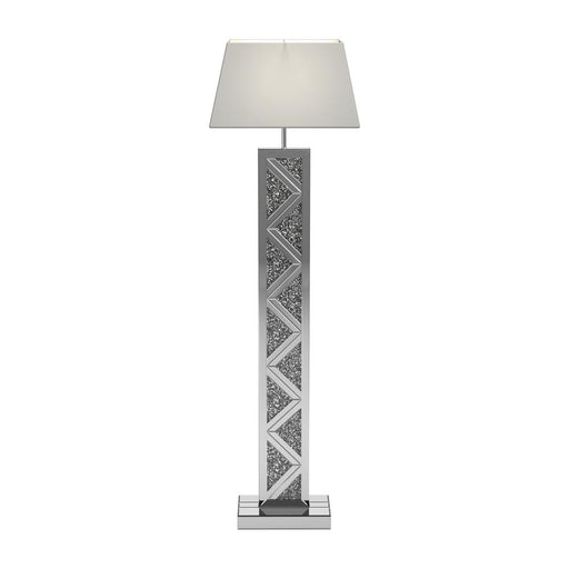 Carmen Geometric Base Floor Lamp Silver image