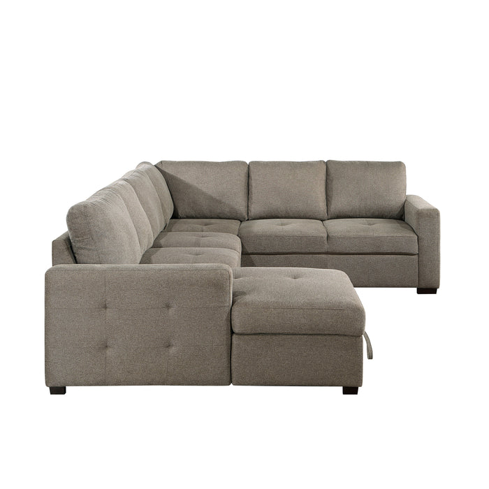 Elton Brown LAF Storage Sleeper Sectional