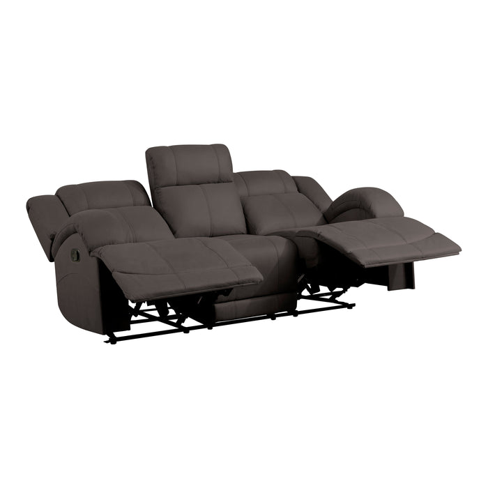 Camryn Chocolate Double Reclining Sofa