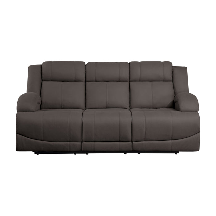 Camryn Chocolate Power Double Reclining Sofa