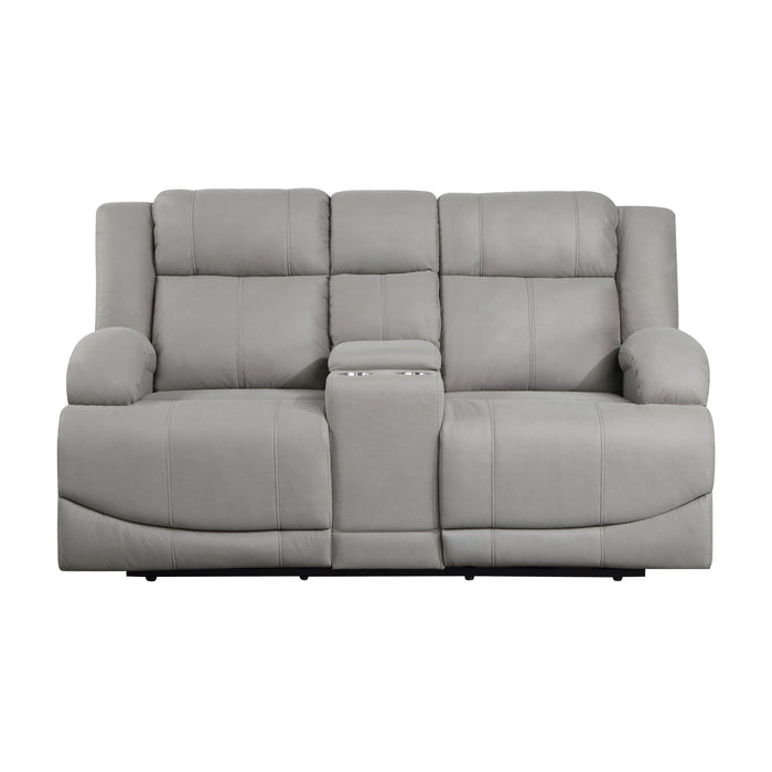 Camryn Gray Power Double Reclining Loveseat