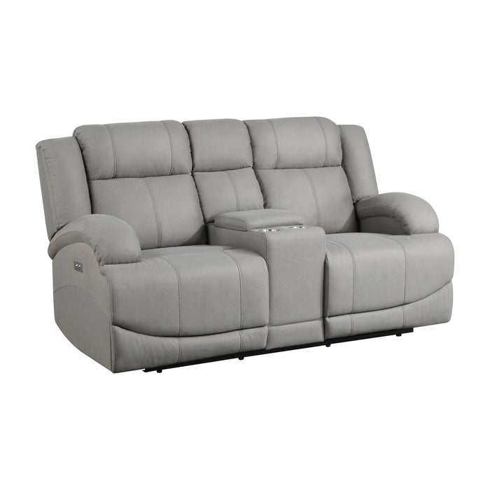 Camryn Gray Power Double Reclining Loveseat