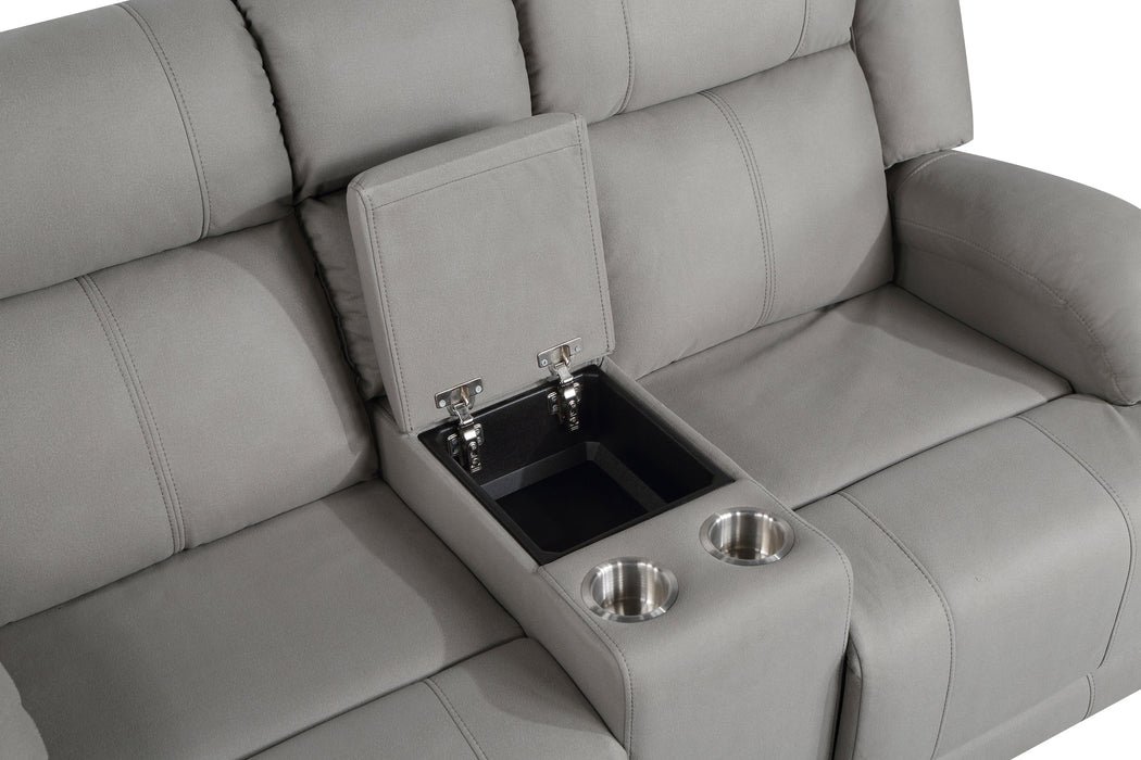 Camryn Gray Power Double Reclining Loveseat