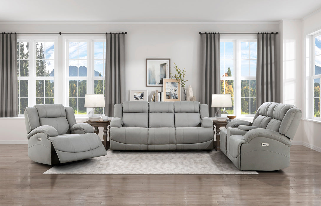 Camryn Gray Power Double Reclining Loveseat