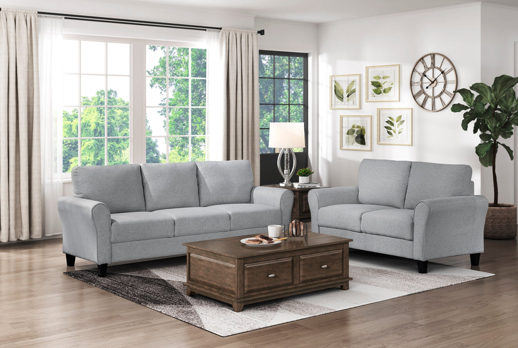 Ellery Dark Gray Loveseat