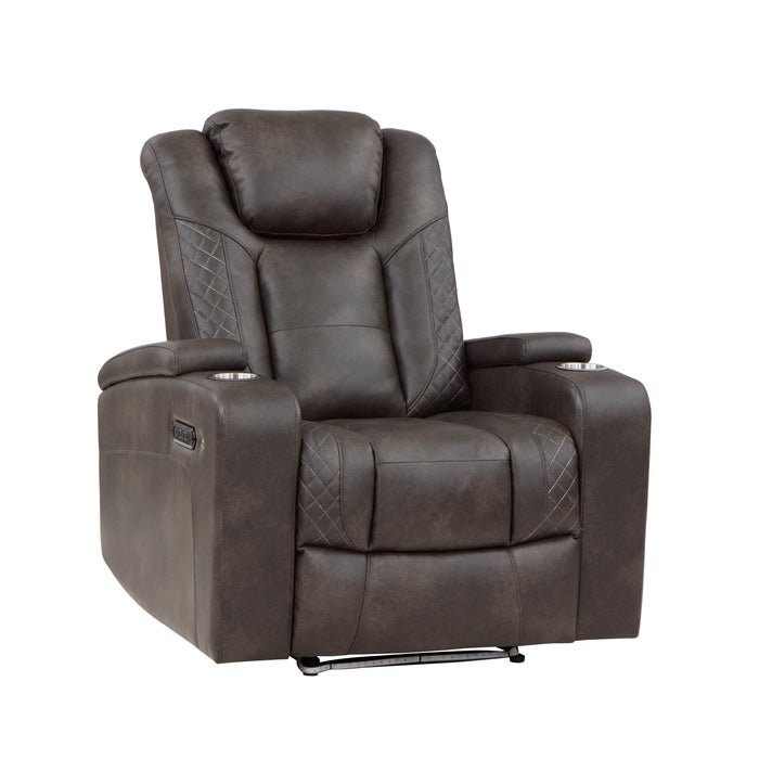 Tabor Dark Brown Power Reclining Chair