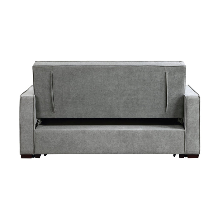 Alta Gray Convertible Studio Sofa with Pull-out Bed