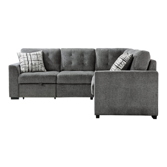 Lanning Gray Sleeper Sectional