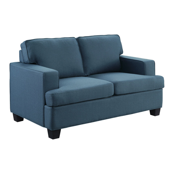 Elmont Blue Loveseat