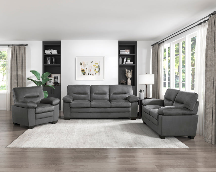 Keighly Dark Gray Loveseat