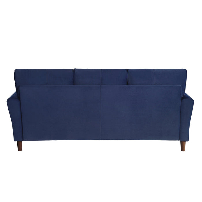 Dunleith Blue Velvet Sofa