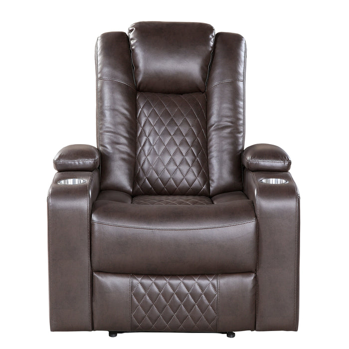 Caelan Dark Brown Power Reclining Chair