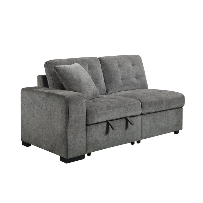 Logansport Gray Sleeper Sectional