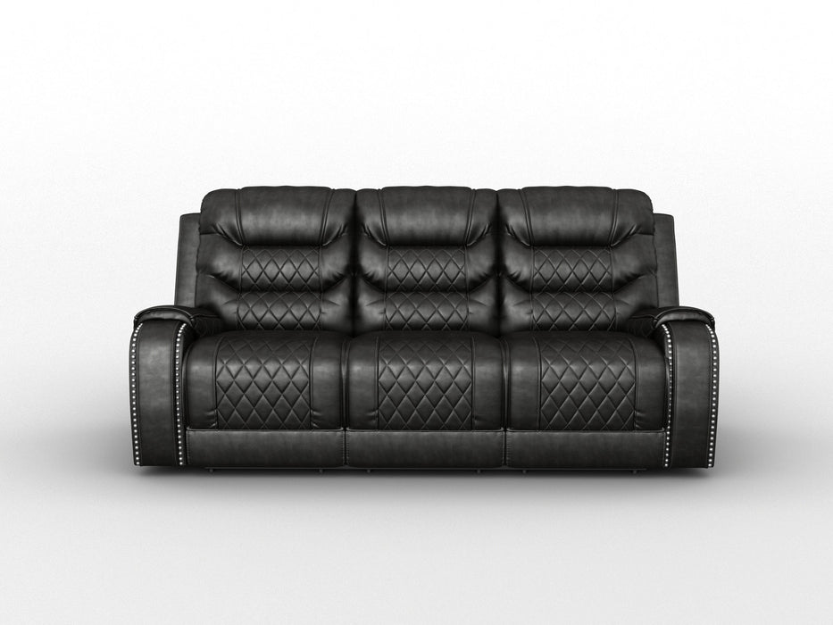 Putnam Brown Power Double Reclining Sofa