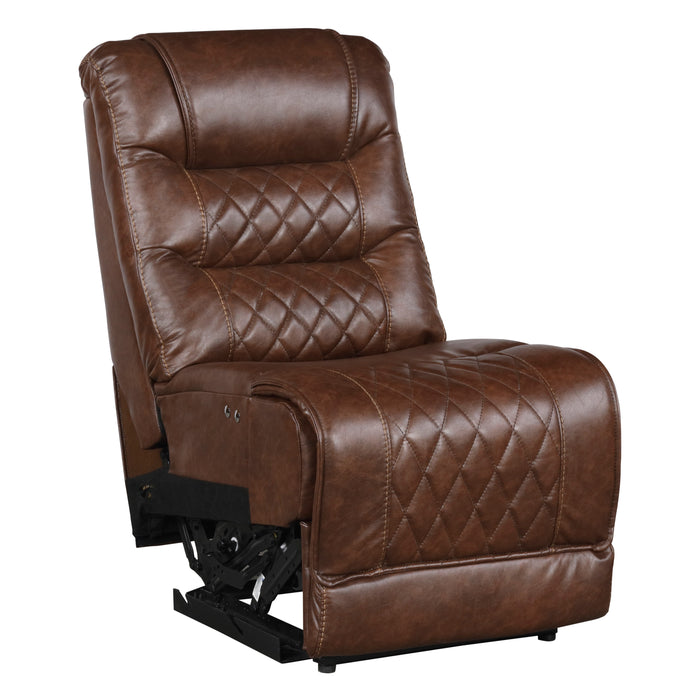 Putnam Brown Modular LAF Power Reclining Sectional