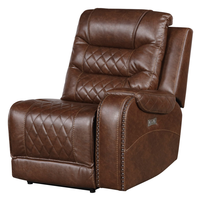 Putnam Brown Modular LAF Power Reclining Sectional