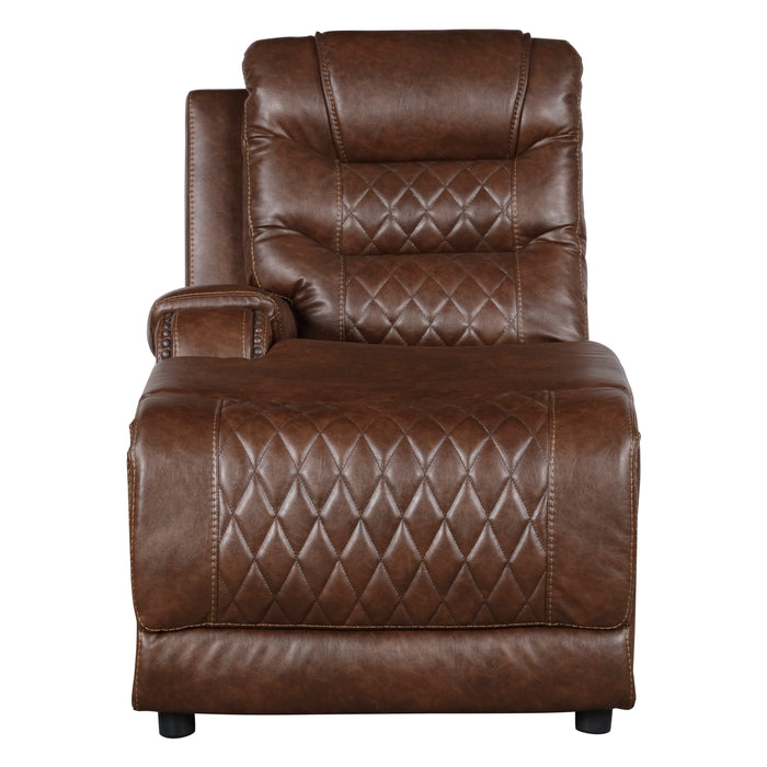 Putnam Brown Modular LAF Power Reclining Sectional