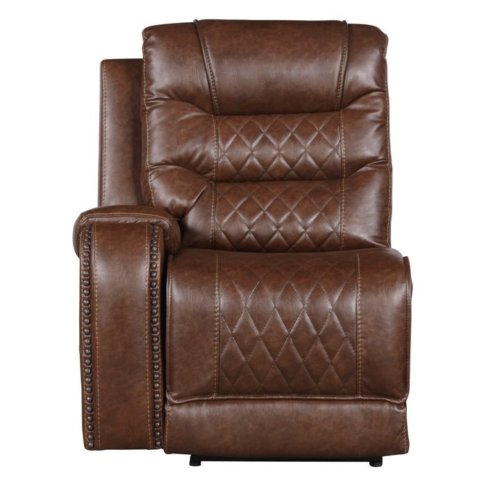 Putnam Brown Modular Power Reclining Sectional