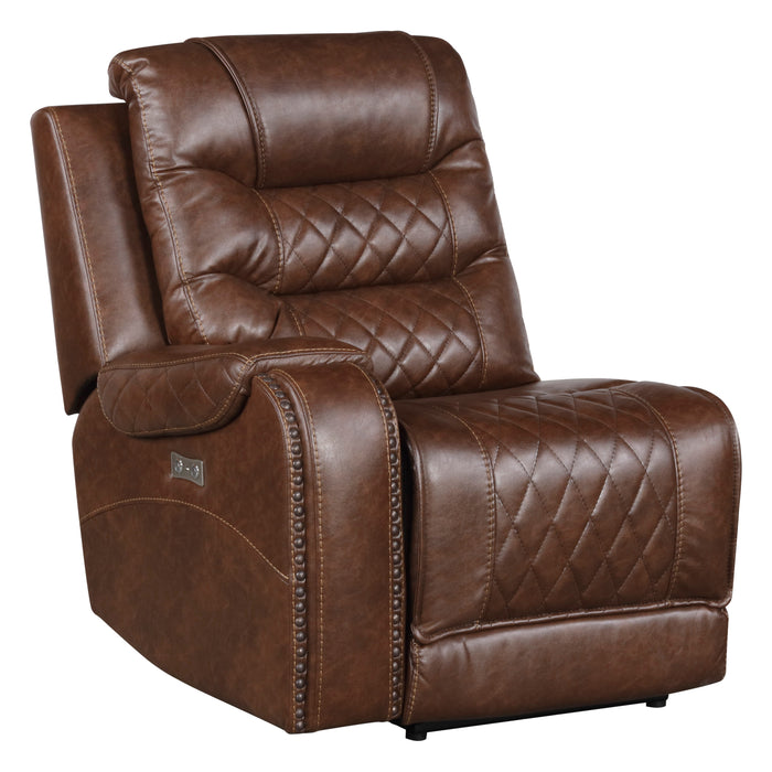 Putnam Brown Modular Power Reclining Sectional