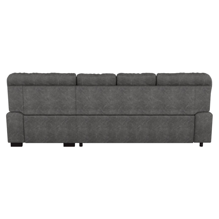 Michigan Dark Gray RAF Storage Sleeper Sectional