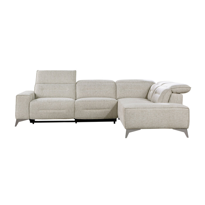 Adahlia Sand RAF Chaise Power Reclining Sectional