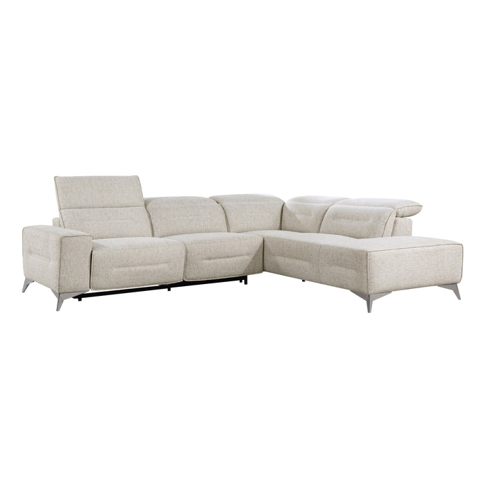 Adahlia Sand RAF Chaise Power Reclining Sectional