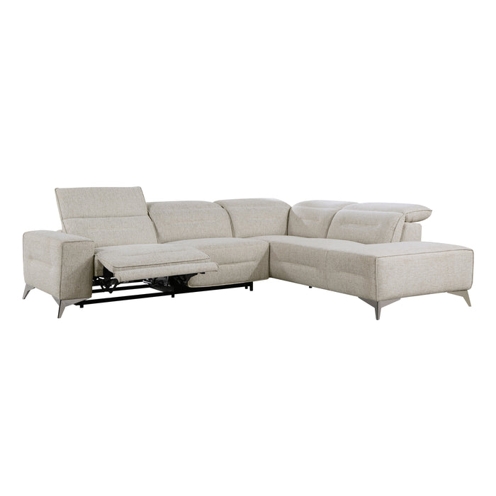 Adahlia Sand RAF Chaise Power Reclining Sectional