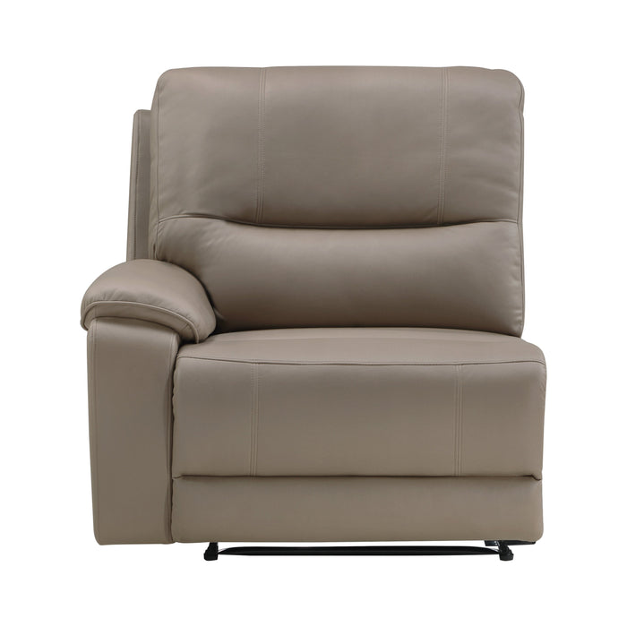 LeGrande Taupe Modular RAF Power Reclining Sectional