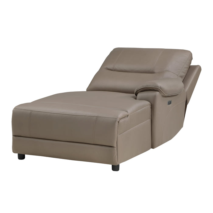 LeGrande Taupe 6-Piece Modular RAF Power Reclining Sectional