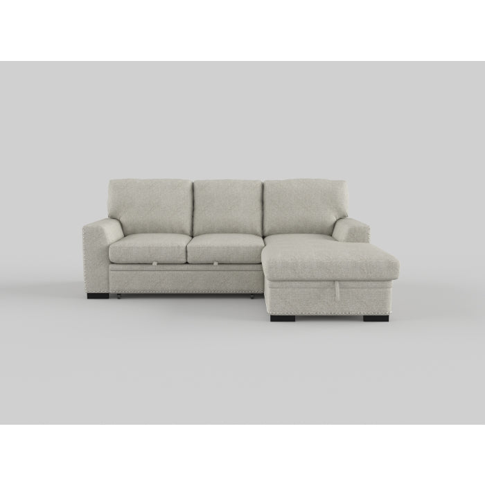 Morelia Beige RAF Storage Sleeper Sofa Chaise