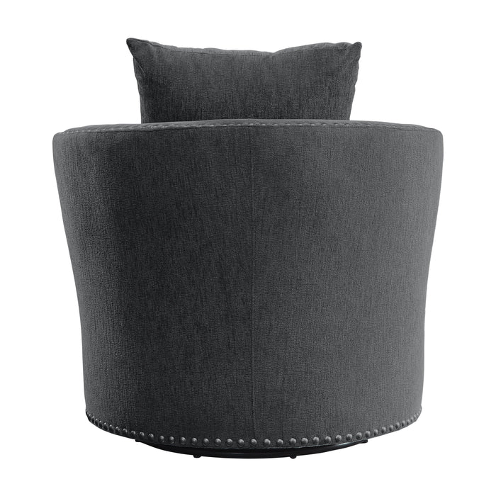 Morelia Charcoal Swivel Chair