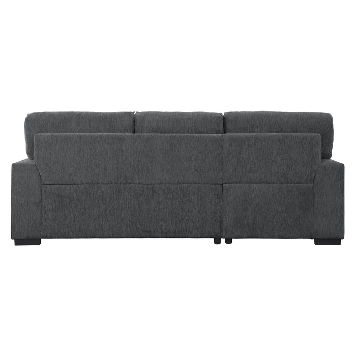 Morelia Charcoal LAF Storage Sleeper Sofa Chaise