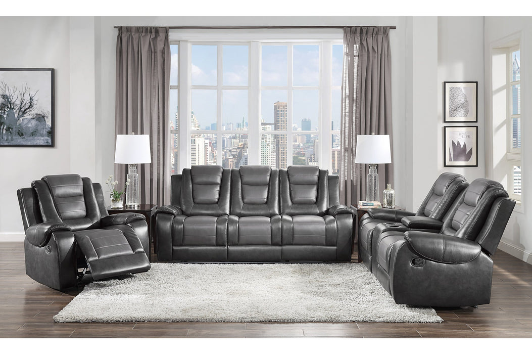 Briscoe Gray Reclining Living Room Set